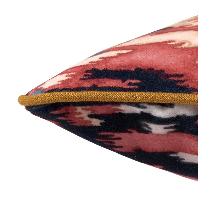 Bukhara Saffron Velvet Side Cushion