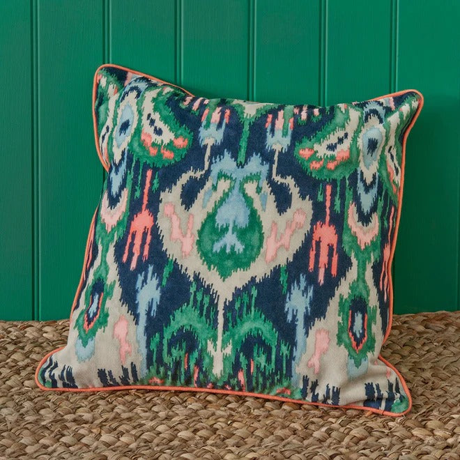 Bukhara Emerald Velvet Room Cushion