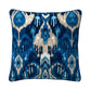 Bukhara Indigo Velvet Back Cushion