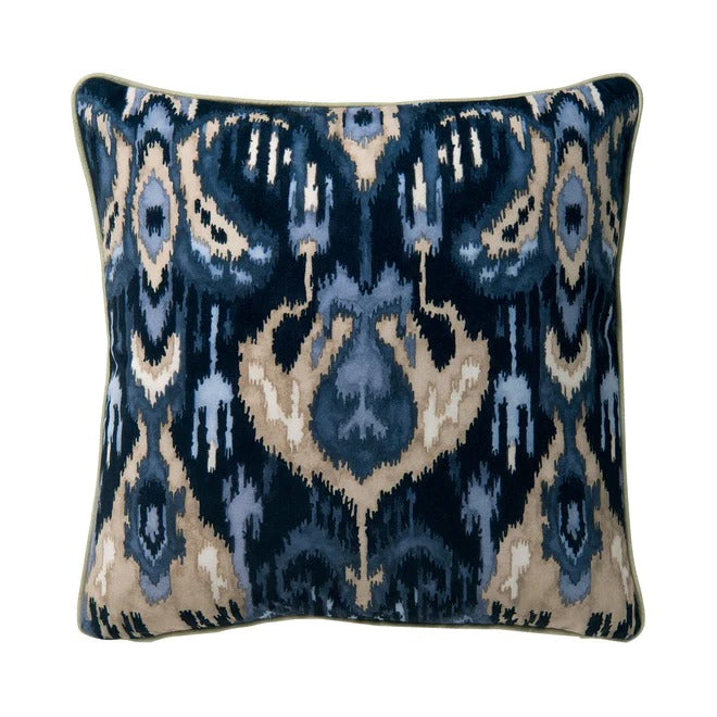 Bukhara Graphite Velvet Cushion