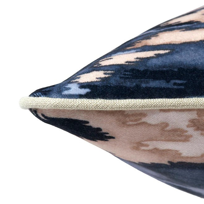 Bukhara Graphite Velvet Side Cushion