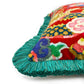 Double Dragon Lacquer Red Velvet Side Cushion