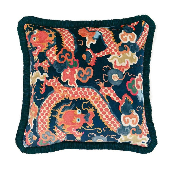 Double Dragon Twilight Velvet Cushion