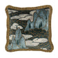 Close Encounters Grey Skies Velvet Back Cushion