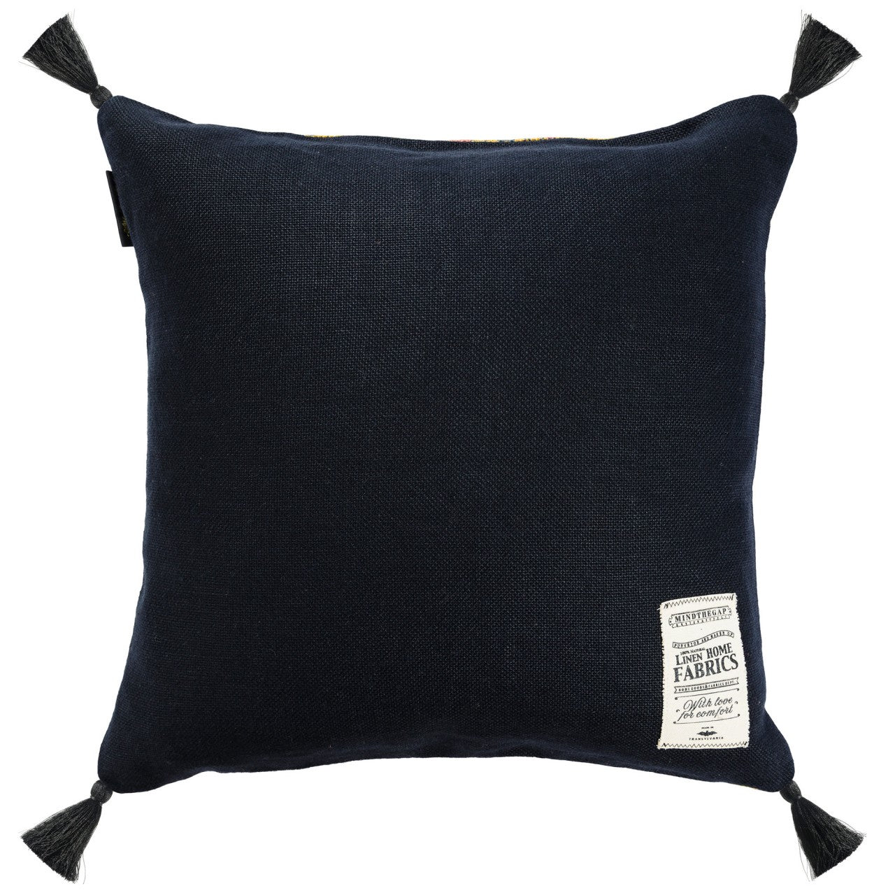 GYPSY OCHRE Anthracite Room Cushion 2 - Yellow