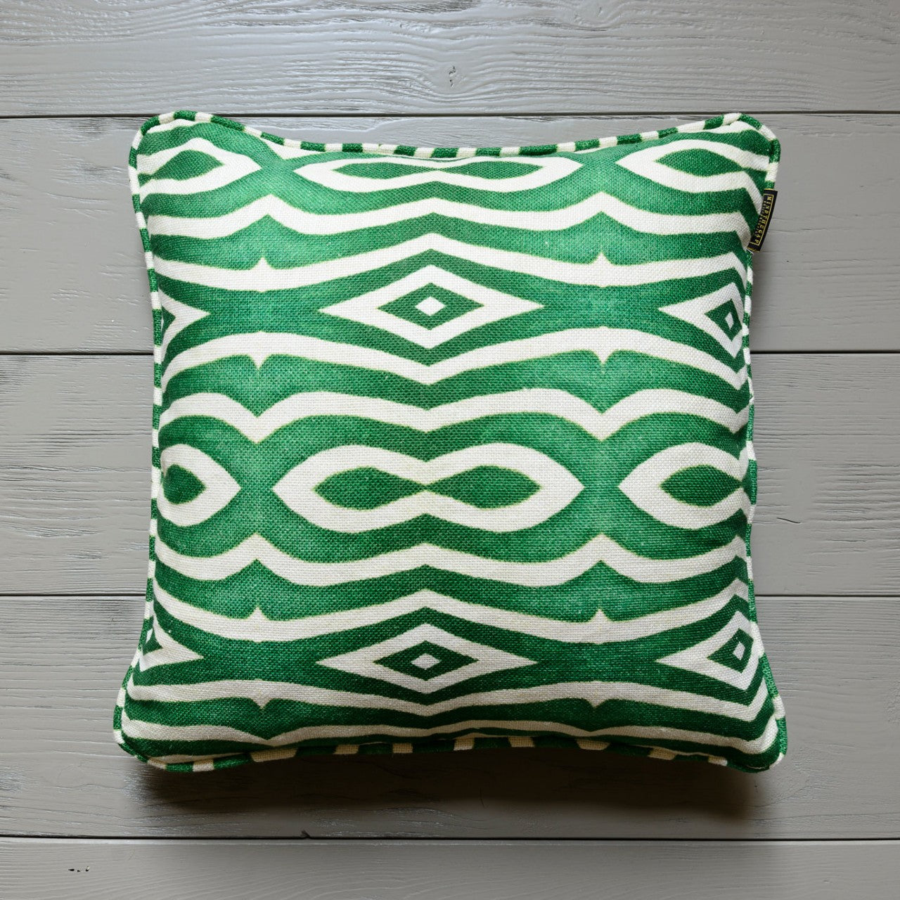 RIVERSIDE / ANTHRACITE Room Linen Cushion 2 - Green
