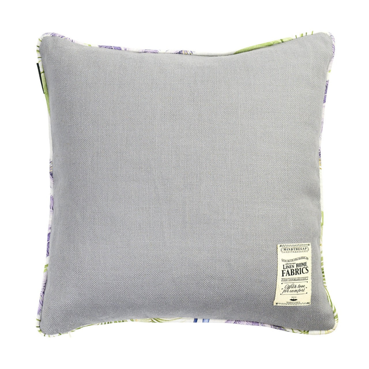 PALMERAS / FROST GREY Room Linen Cushion - Green