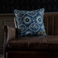 AJRAK Linen Room Cushion - Blue