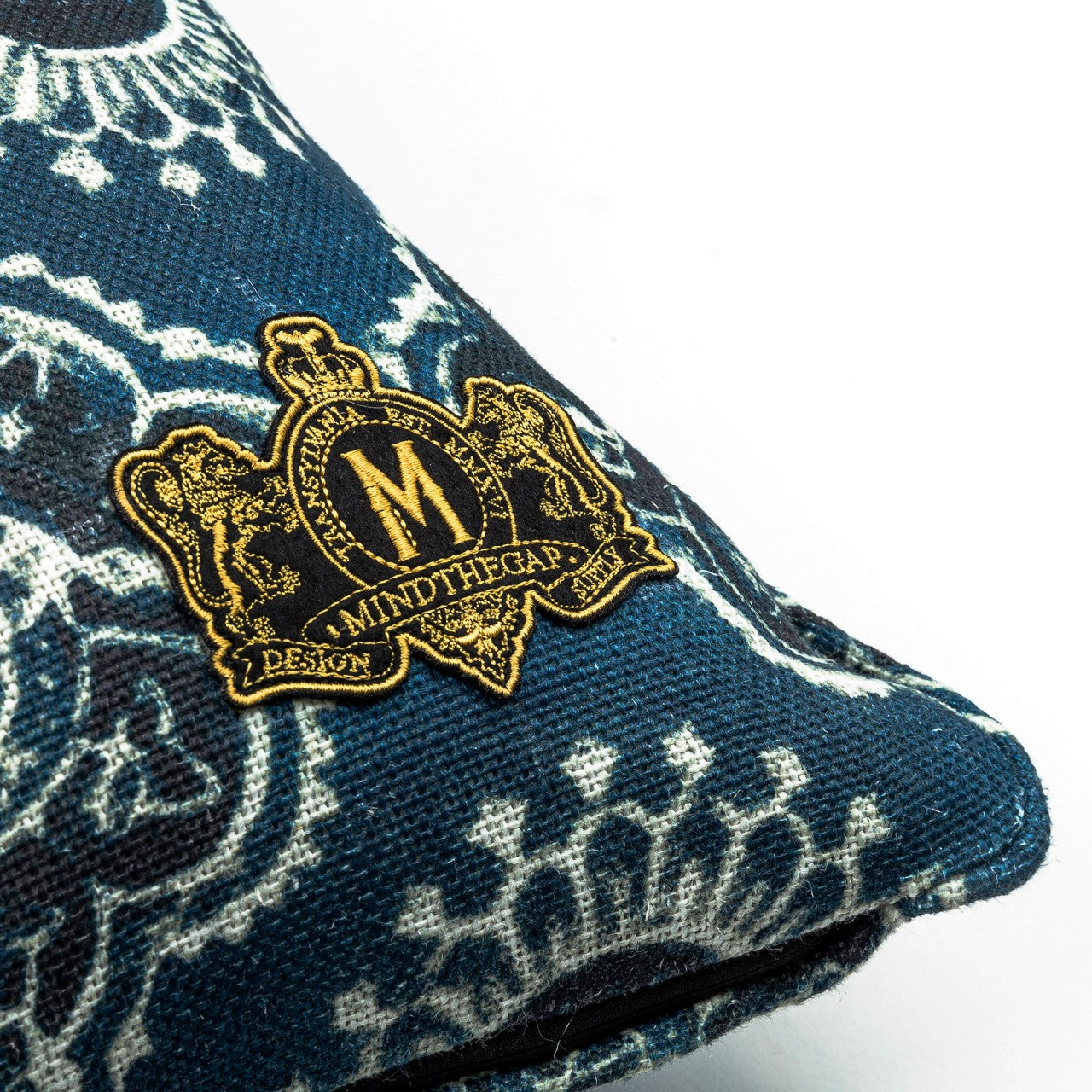 AJRAK Linen Room Cushion 2 - Blue