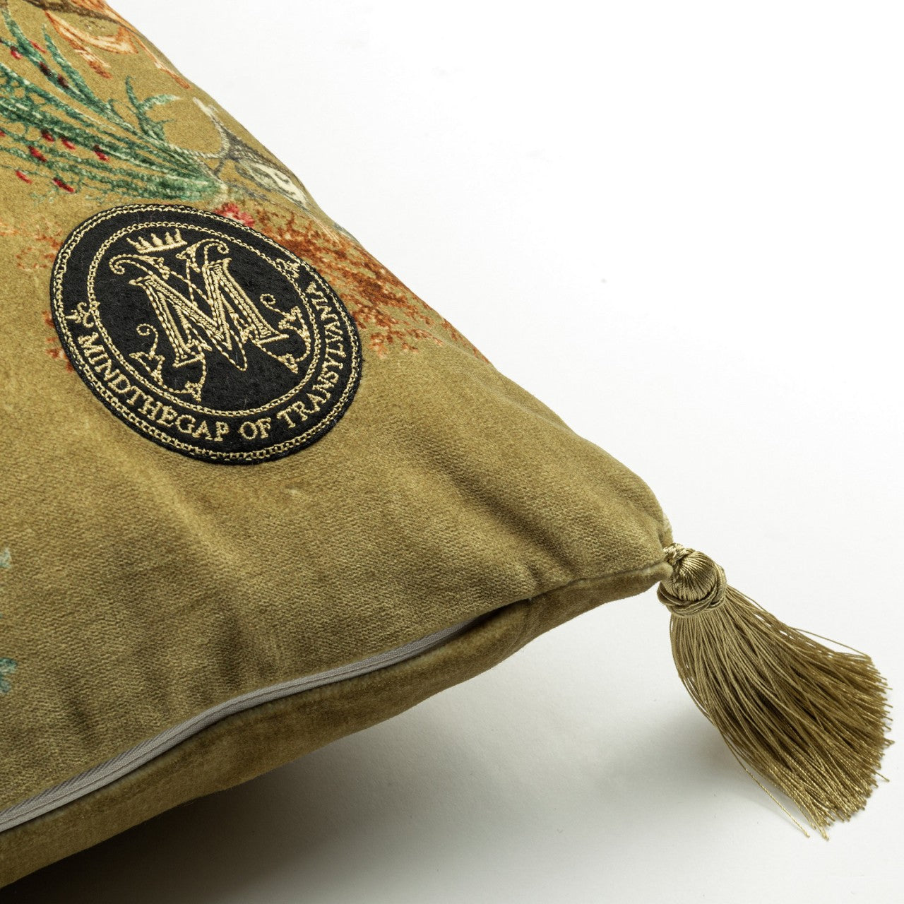 CHINOISERIE Room Velvet Cushion 2 - Sand