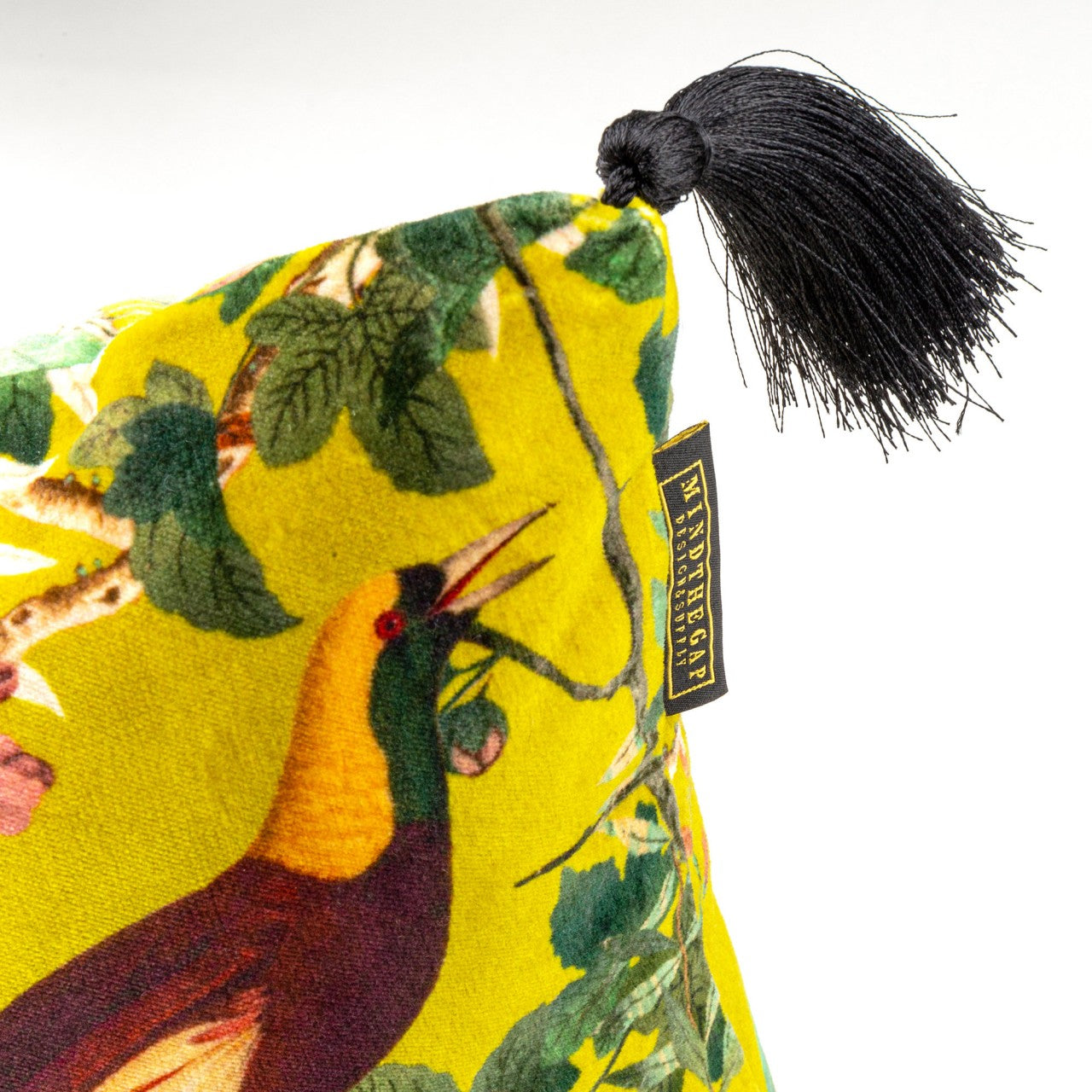 ROYAL GARDEN Room Velvet Cushion 3 - Green