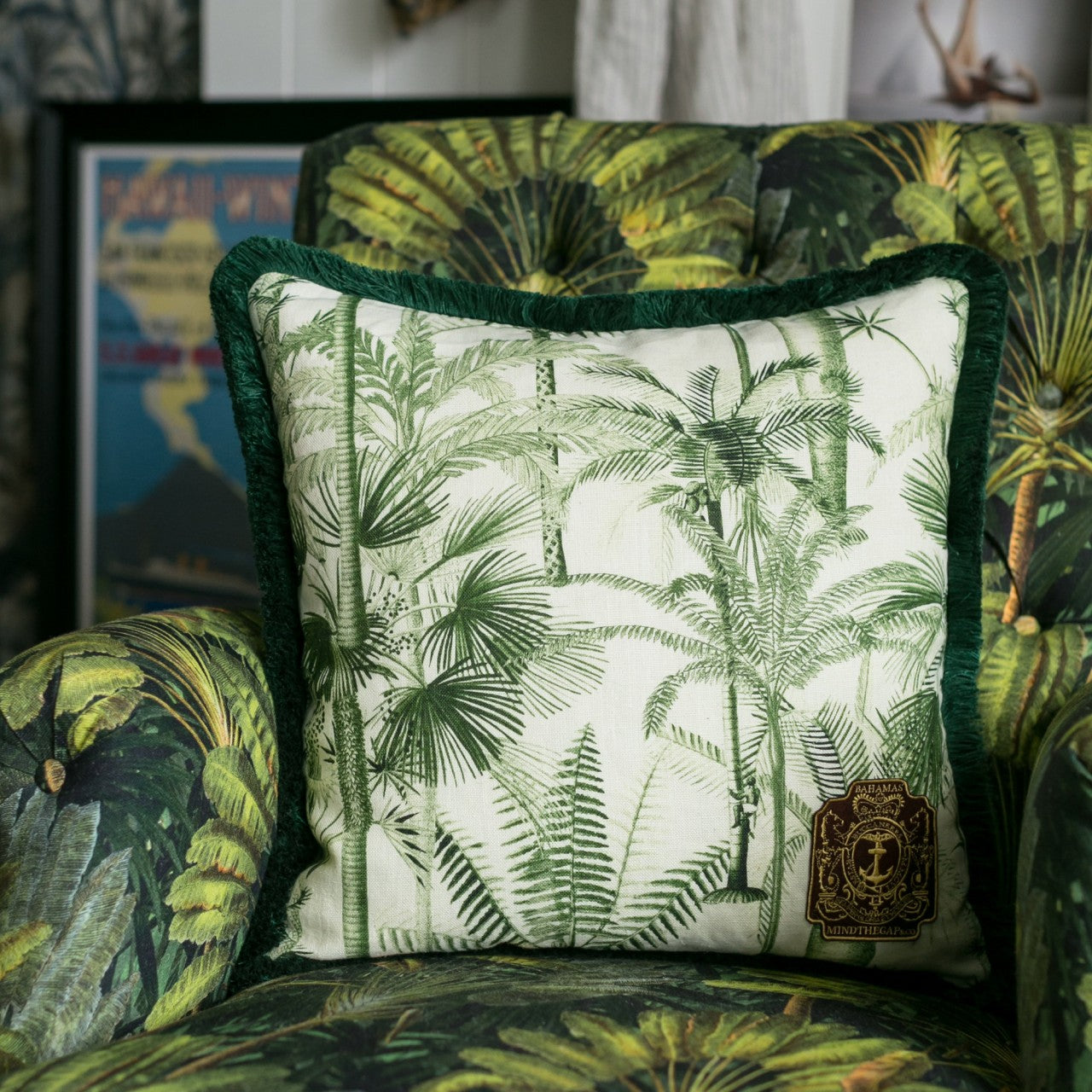 PALMERA CUBANA Room Cushion - Green