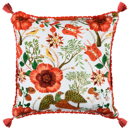 SZEKELY Linen Cushion - Red