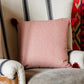 RHUBARB Stripe Heavy Room Linen Cushion - Pink