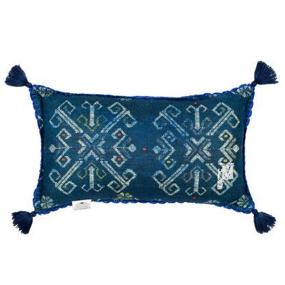 ROOTS Linen Cushion - Blue
