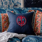 AHOY! Linen Embroidered Room Cushion 2 - Blue