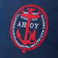 AHOY! Linen Embroidered Room Cushion 3 - Blue