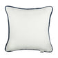 VINTAGE ANCHORS Linen Embroidered Room Cushion - White