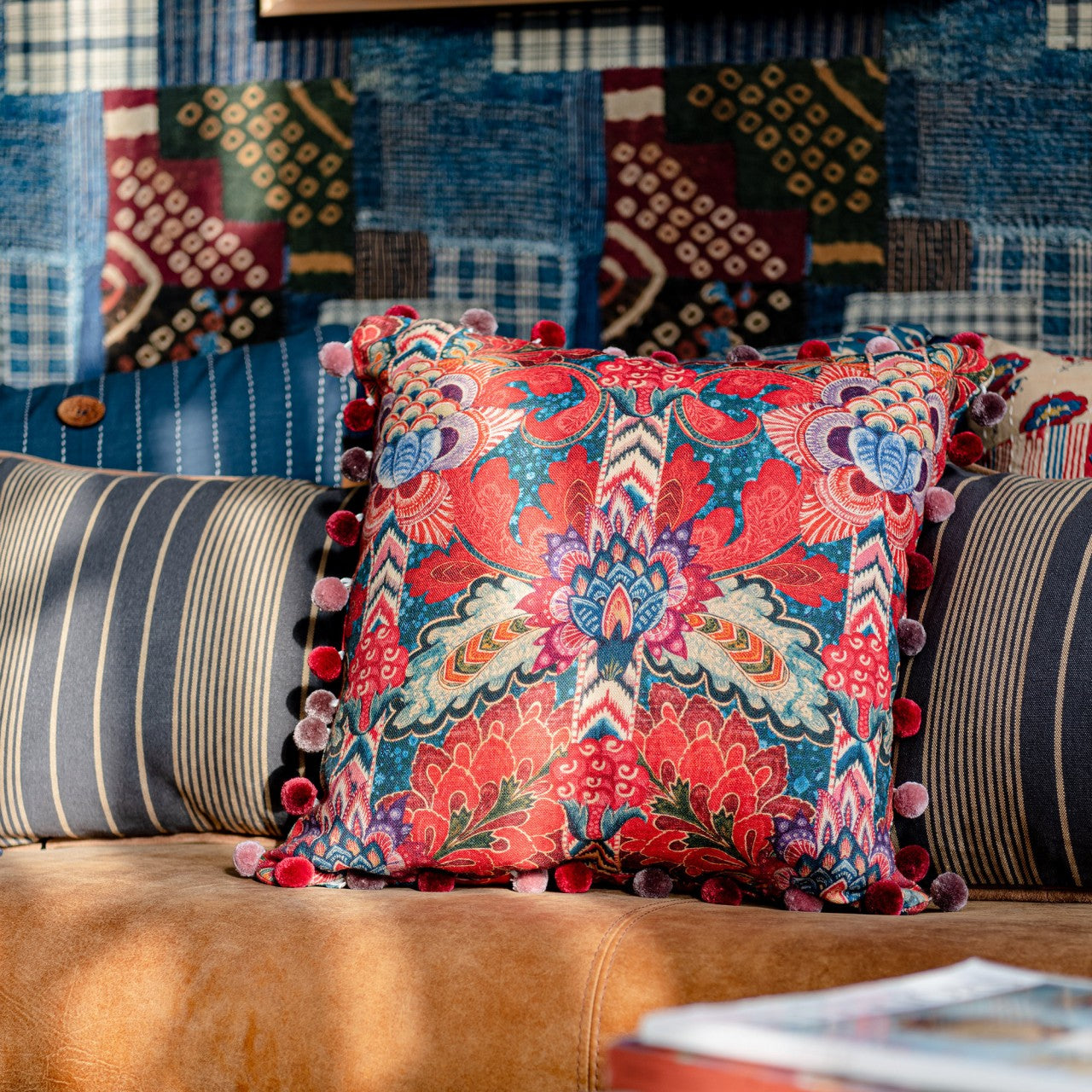 PSYCHEDELIA Room Cushion - Red