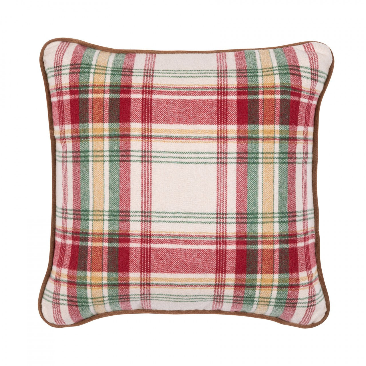 SULLIVAN PLAID Wool Room Cushion - Red