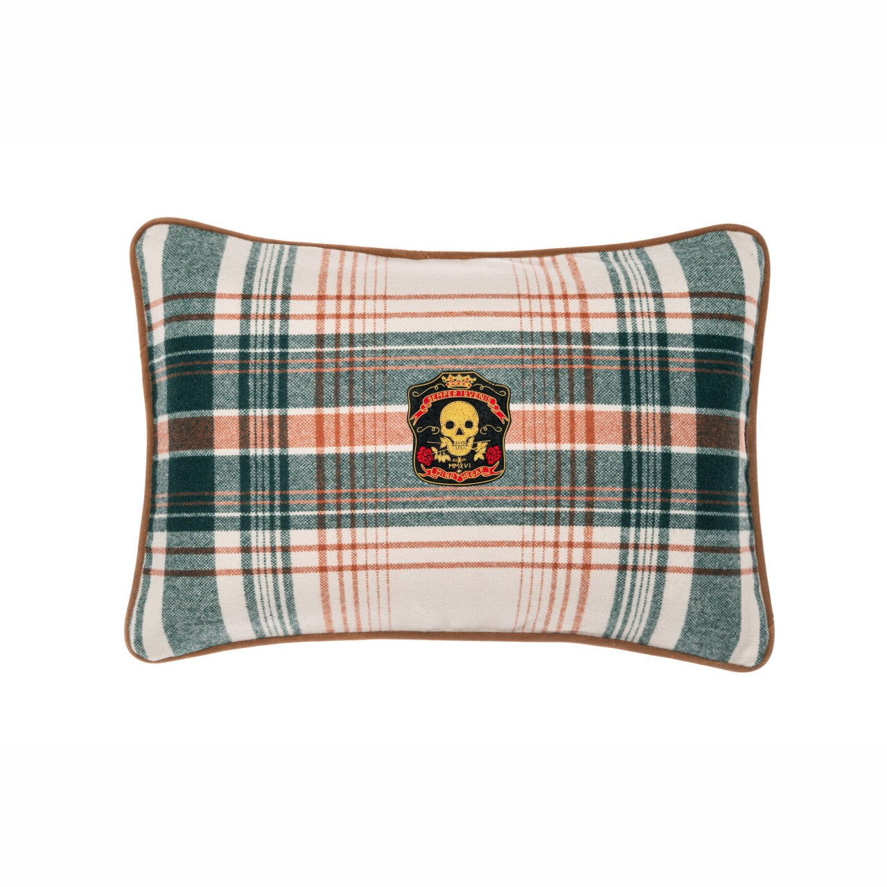 MONTEREY PLAID Wool Cushion - Pink