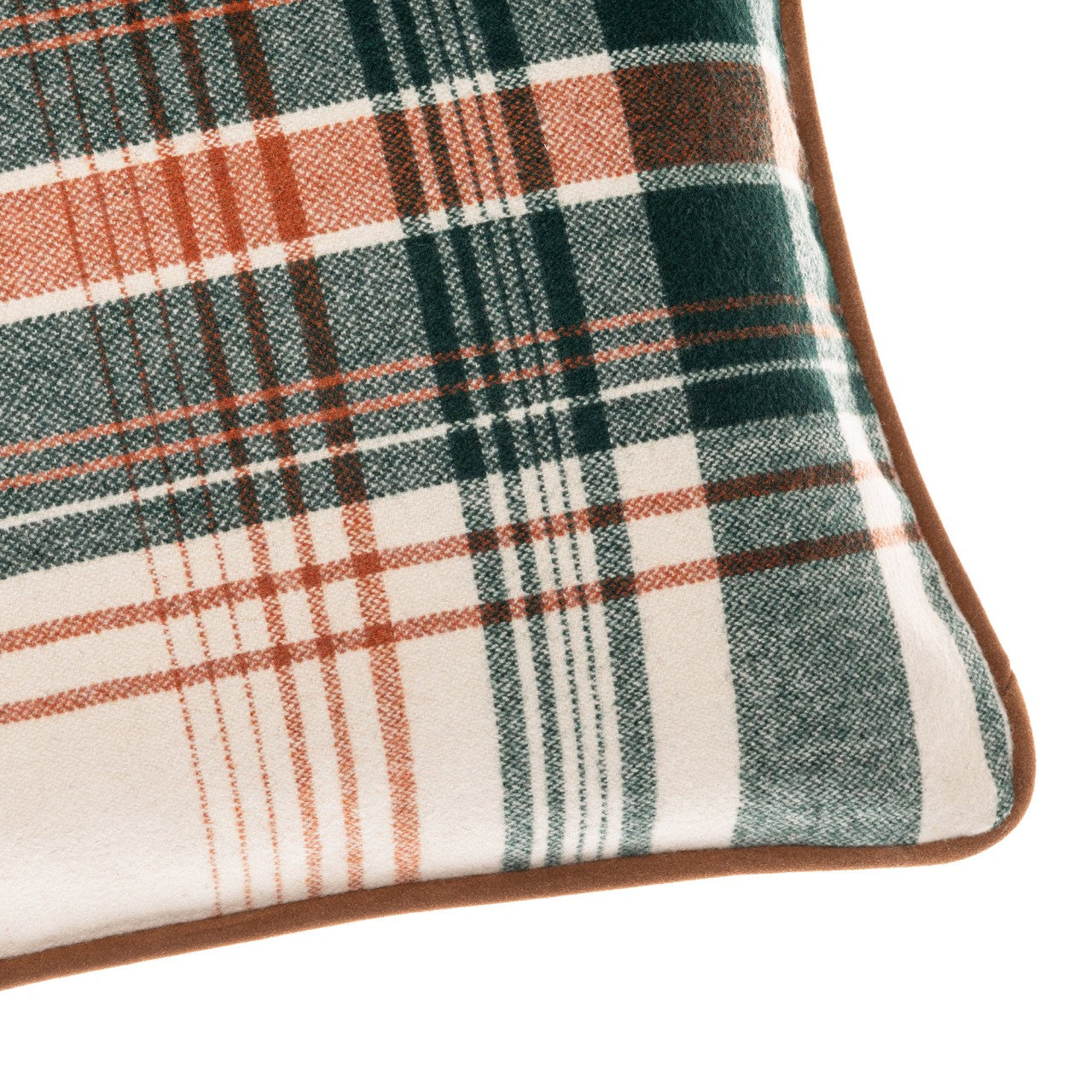 MONTEREY PLAID Wool Room Cushion 3 - Pink