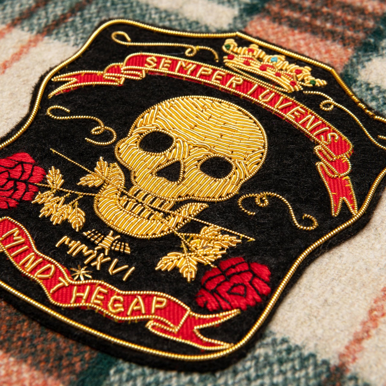 MONTEREY PLAID Wool Room Cushion 4 - Pink