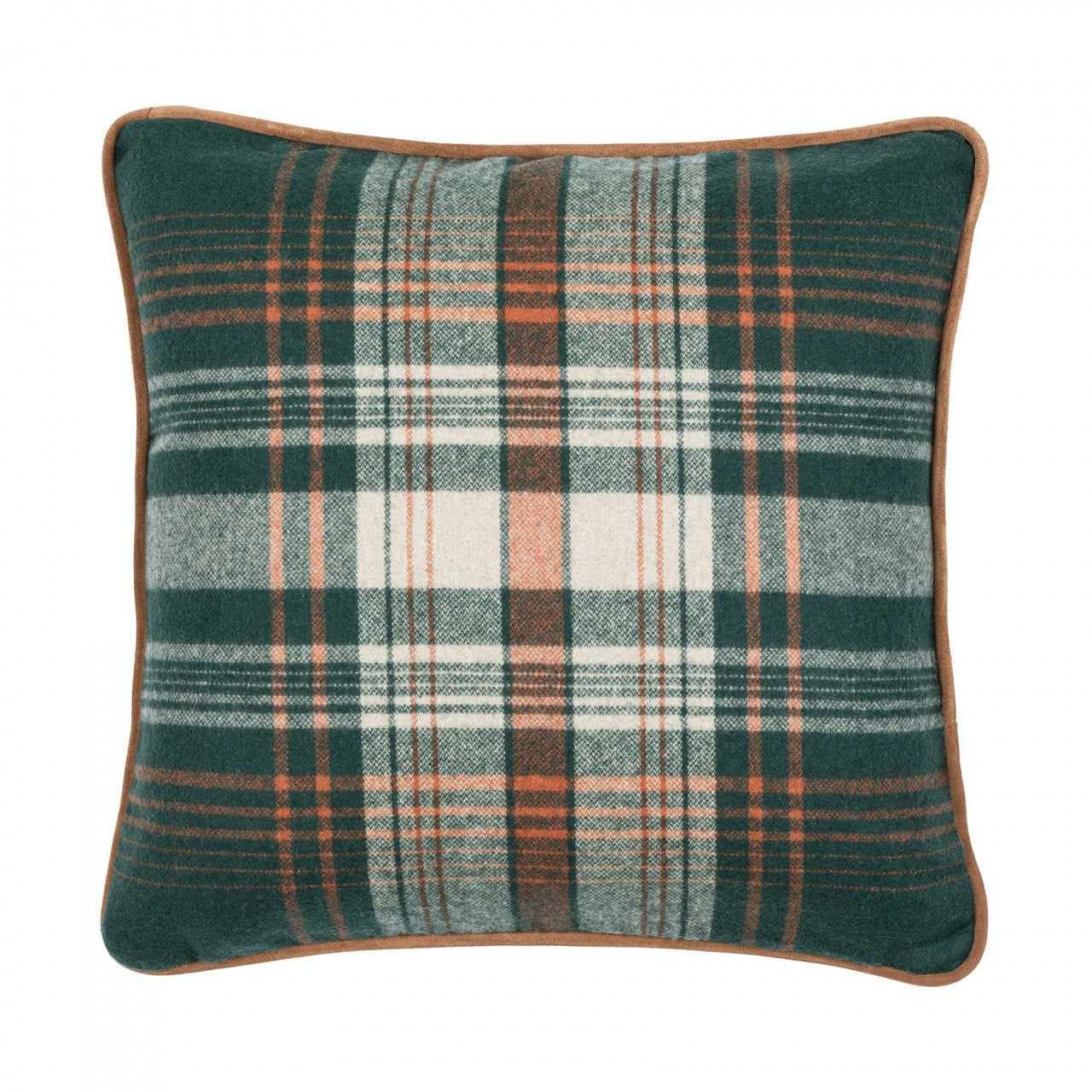 MONTEREY PLAID Wool Room Cushion - Green