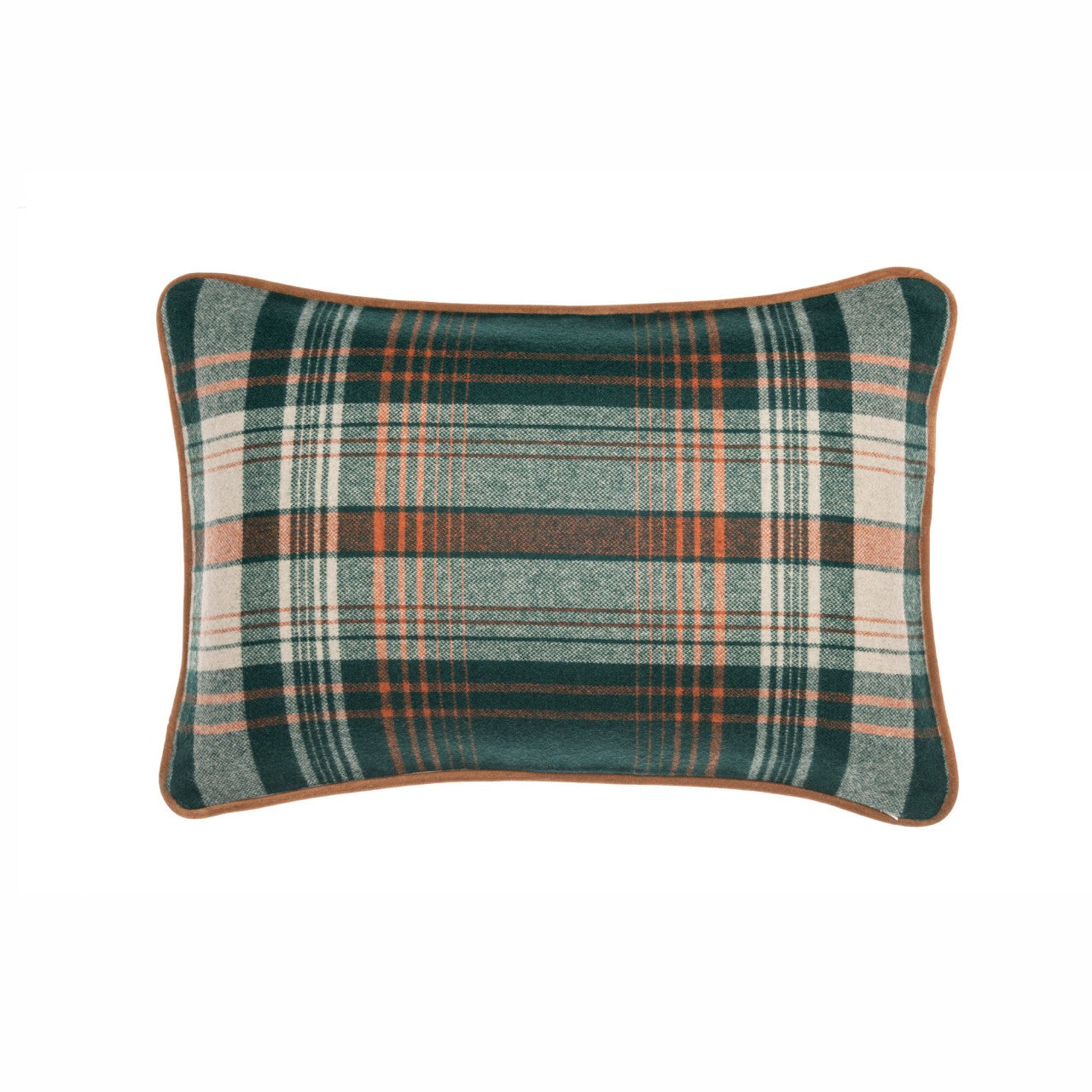 MONTEREY PLAID Wool Room Cushion - Green