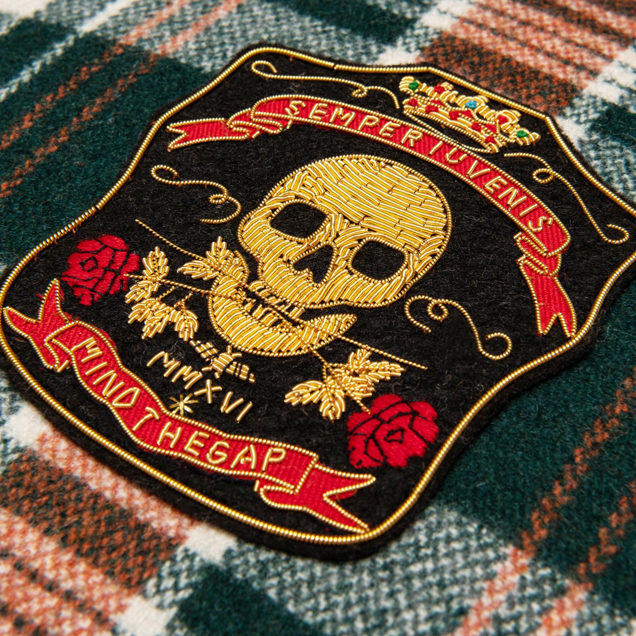 MONTEREY PLAID Wool Room Cushion 3 - Green