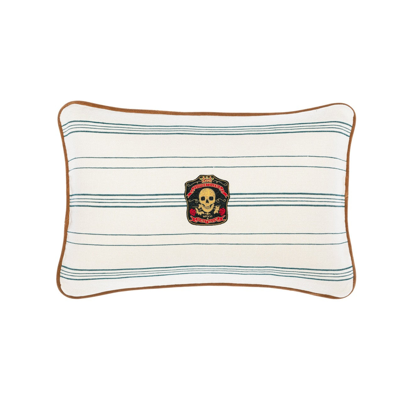 WICHITA STRIPES Cushion - White