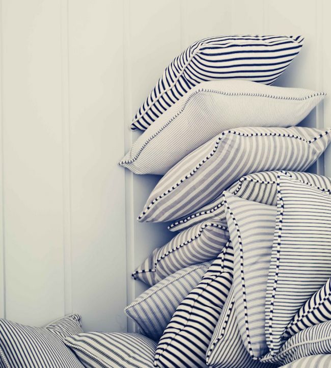 Lining Stripe Room Fabric - Blue