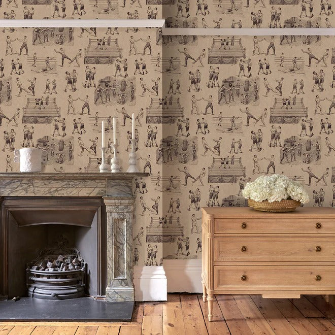 Queensberry Room Wallpaper - Sand