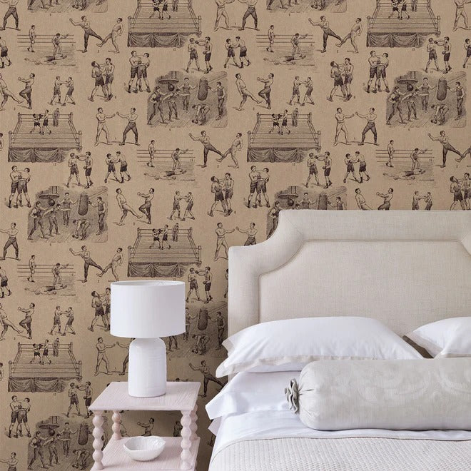 Queensberry Room Wallpaper - Sand