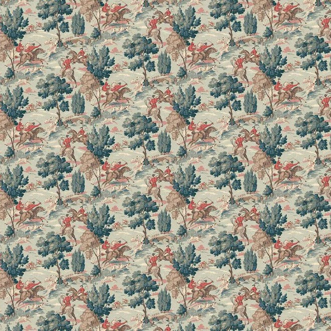 Tally Ho! Aqua Wallpaper