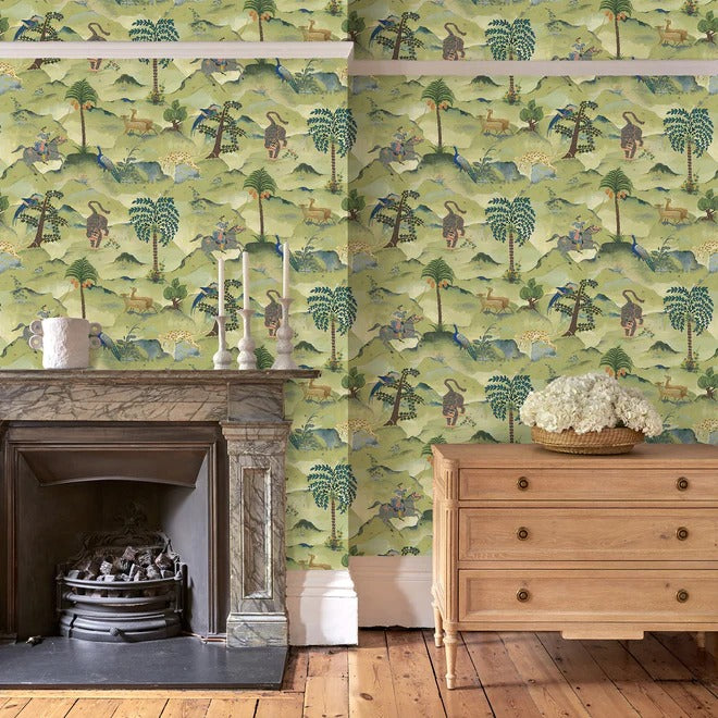 Aesop Green Room Wallpaper