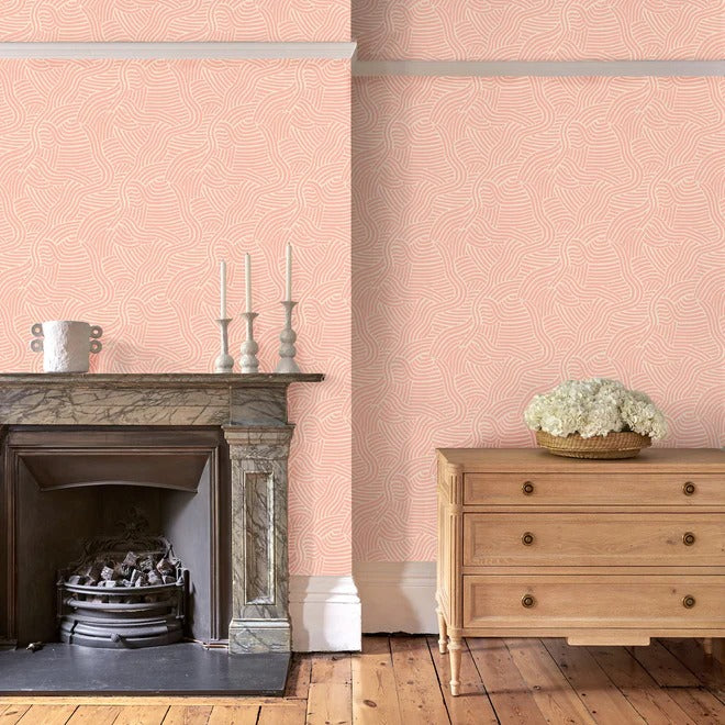 L.A. Sunset Blush Room Wallpaper
