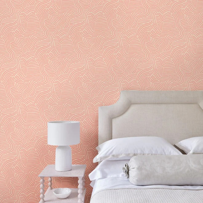 L.A. Sunset Blush Room Wallpaper