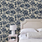 Monkey Puzzle Indigo Room Wallpaper