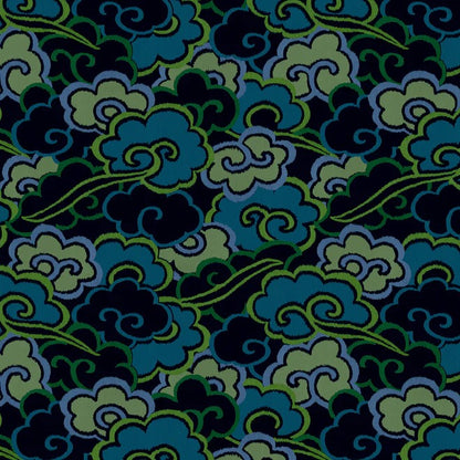 Kimono Dreams Moss Wallpaper