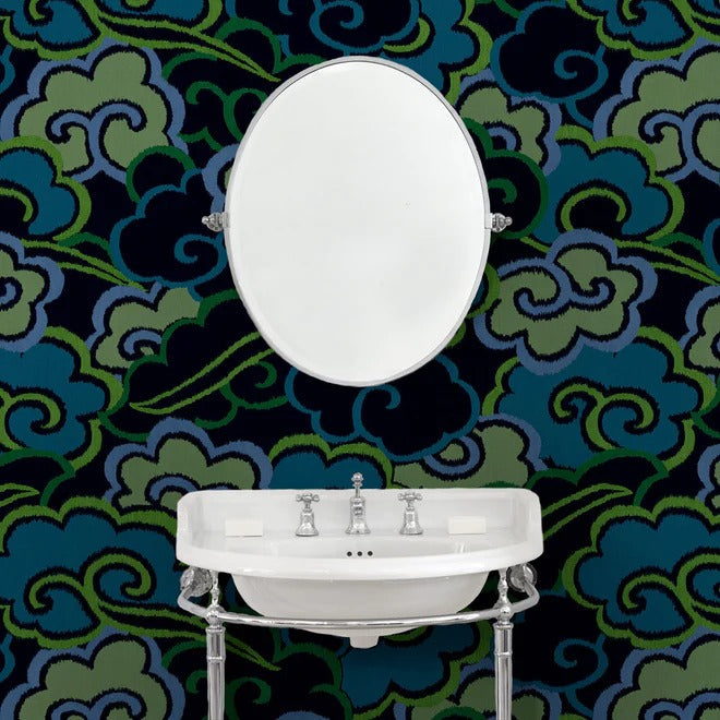 Kimono Dreams Moss Room Wallpaper