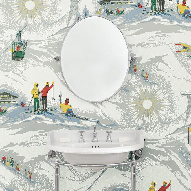 Off Piste Alpine Room Wallpaper