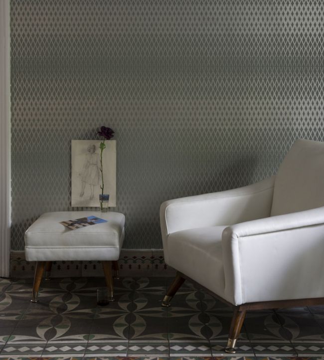 Lattice Wallpaper - Silver - 3504 - Farrow & Ball
