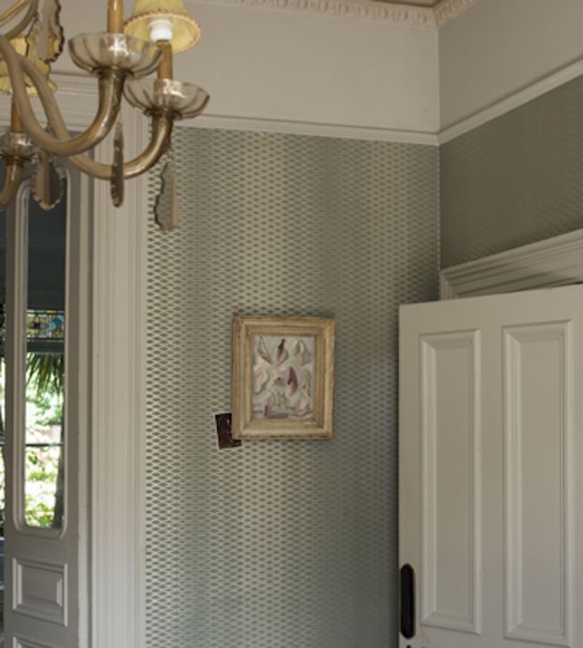 Lattice Wallpaper - Silver - 3504 - Farrow & Ball