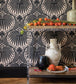 Lotus Wallpaper - Black - 2063 - Farrow & Ball