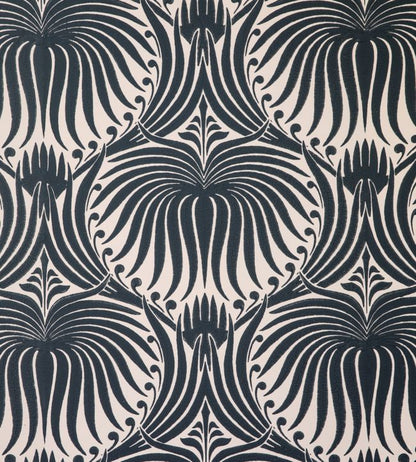 Lotus Wallpaper - Black - 2063 - Farrow & Ball