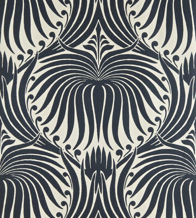 Lotus Wallpaper - Off-Black - 2019 - Farrow & Ball