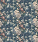 MALUKU17 - Maluku Wallpaper - Prussian Blue - Arley House