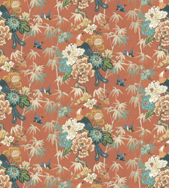 MALUKU21 - Maluku Wallpaper - Burnt Orange - Arley House