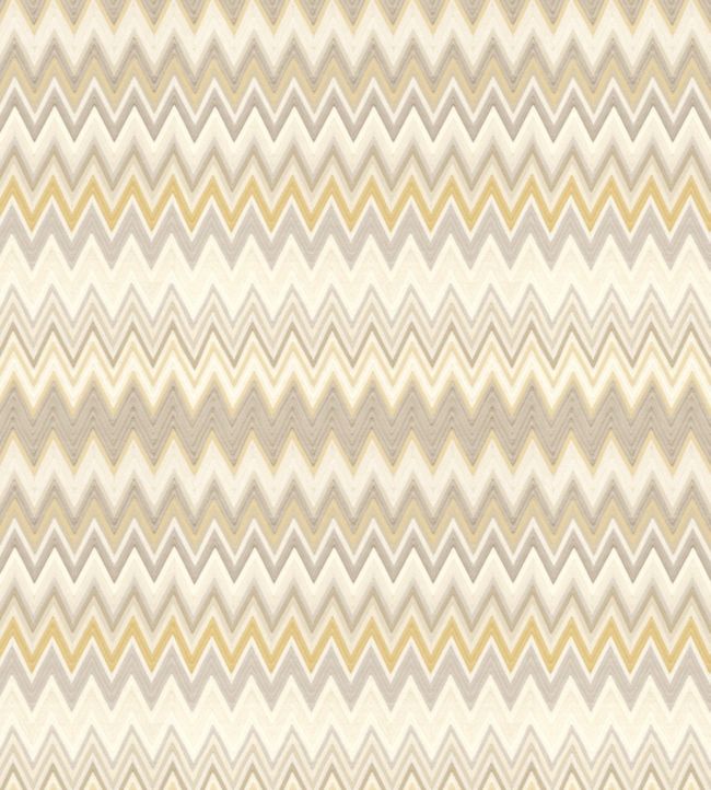 Zig Zag Multicolore Wallpaper - Cream
